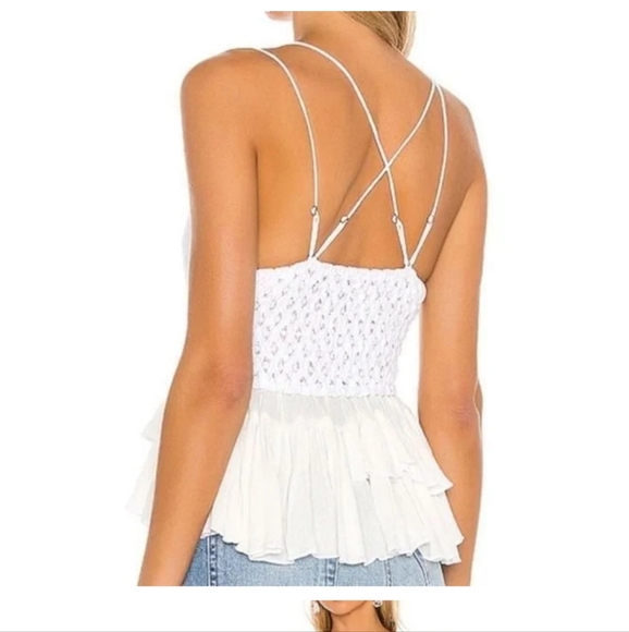 New Free People White lace top Adella - Picture 2 of 9